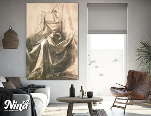 Leonardo Da Vinci Drapery For A Seated Figure RP07