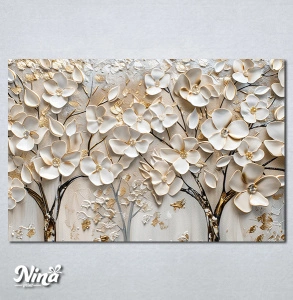 Slike na platnu 3d cvetici Nina559P