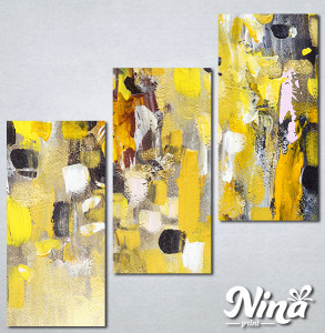 Slike na platnu Apstrakcija žuto Nina306_3 - Img 2
