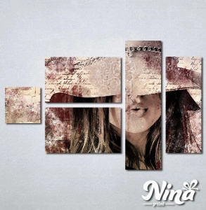 Slike na platnu Dama u šeširu Nina312_5 - Img 2