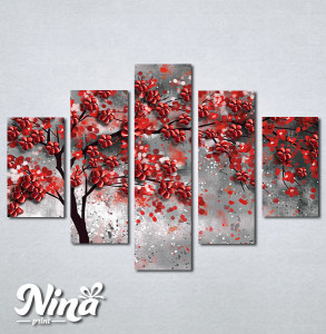 Slike na platnu Drvo crveno lišće Nina296_5