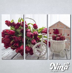 Slike na platnu Lale i jagode Nina307_3