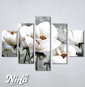 Slike na platnu Nezno beli cvet Nina347_5