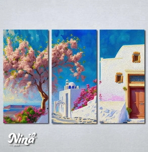 Slike na platnu Ostrvo Santorini Nina501_3