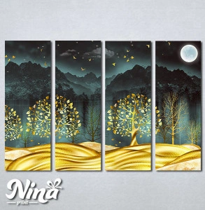 Slike na platnu Zlatno drvece Nina332_4 - Img 3