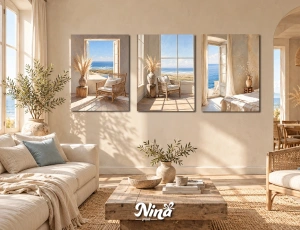 DIGITAL ART slike na platnu Mediteranski pogled na more ms326