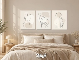 DIGITAL ART slike na platnu Zenska silueta ms314