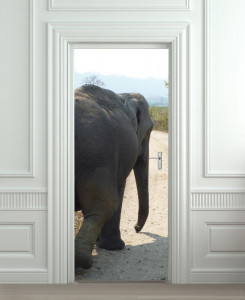 Nalepnica za vrata Veliki slon 6006