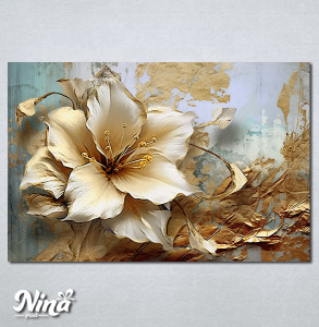 Slike na platnu 3d Zlatna ruza Nina495_P