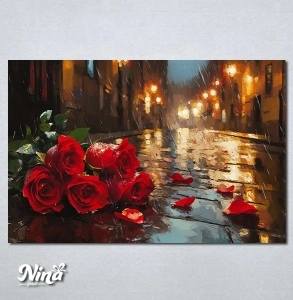 Slike na platnu Buket crvenih ruza Nina619_P