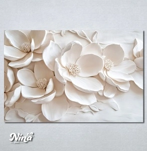 Slike na platnu Elegantni beli cvetovi Nina628_P