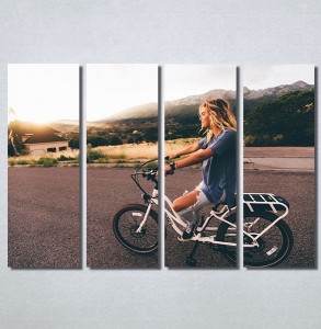 Slike na platnu Girl on bike Nina30186_4