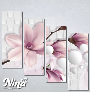 Slike na platnu Nezno roze magnolija Nina318_4