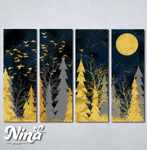 Slike na platnu Šuma apstraktno Nina289_4
