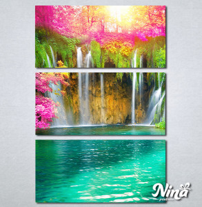 Slike na platnu Vodopad tirkizna voda Nina481_3 - Img 3