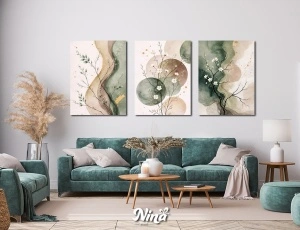 Zeleni balans DIGITAL ART slike na platnu ms273
