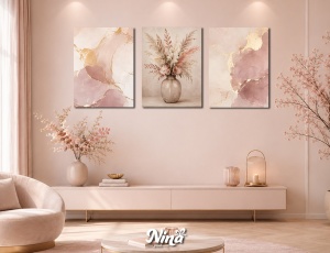 DIGITAL ART slike na platnu Puder i zlato ms292
