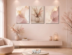 DIGITAL ART slike na platnu Puder i zlato ms292