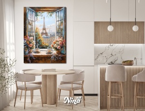 Moderne slike na platnu Ajfelov toranj vintage ms192