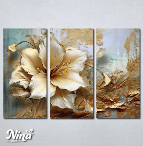 Slike na platnu 3d Zlatna ruza Nina495_3