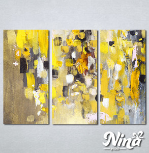 Slike na platnu Apstrakcija žuto Nina306_3