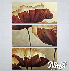 Slike na platnu Braon cvet Nina303_3 - Img 3