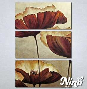 Slike na platnu Braon cvet Nina303_3 - Img 3