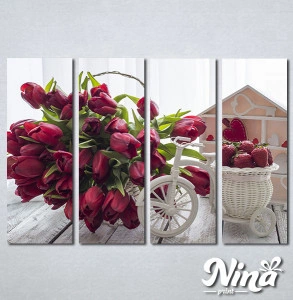 Slike na platnu Lale i jagode Nina307_4