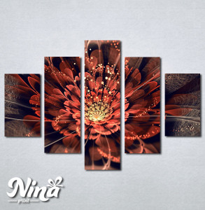Slike na platnu Neobican cvet apstrakcija Nina397_5