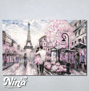 Slike na platnu Pariz Zaljubljeni par Nina237_P