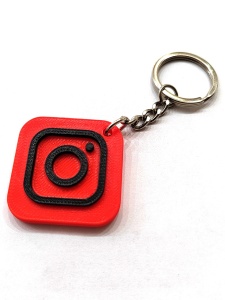 NFC privezak 35mm Instagram (narandžasto - crni)