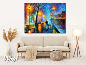 Reprodukcija Leonid Afremov – Romantična šetnja pored reke RP020