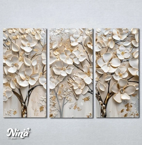 Slike na platnu 3d cvetici Nina559_3