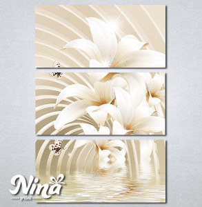 Slike na platnu Beli cvet i leptiri Nina279_3 - Img 3
