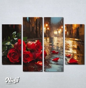 Slike na platnu Buket crvenih ruza Nina619_4