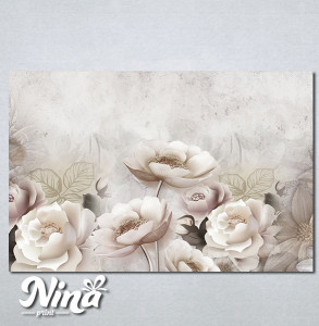 Slike na platnu Krem cvetna bajka Nina333_P