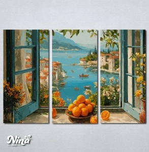 Slike na platnu Mediteranski pogled Nina660_3