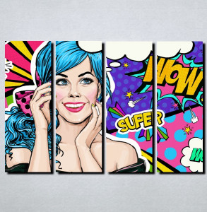 Slike na platnu Pop Art Nina148_4 - Img 2