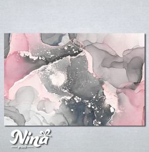 Slike na platnu Sivo roze apstrakcija Nina334_P