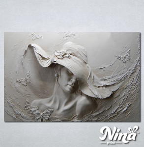Slike na platnu Zena sa sesirom Nina330_P
