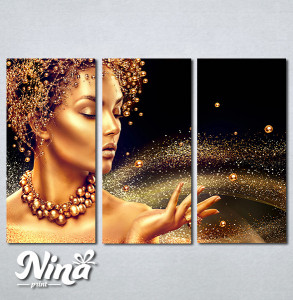 Slike na platnu Zlatna devojka Nina421_3