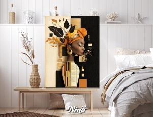 Moderne slike na platnu Afro elegancija ms279