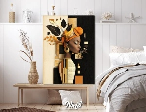 Moderne slike na platnu Afro elegancija ms279
