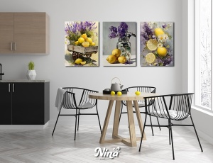 Moderne slike na platnu Limun i lavanda ms230