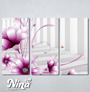 Slike na platnu 3d Ljubicasti cvet Nina345_3 - Img 2