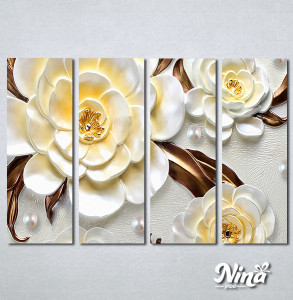 Slike na platnu 3d Velike ruze Nina438_4