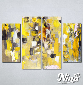 Slike na platnu Apstrakcija žuto Nina306_4
