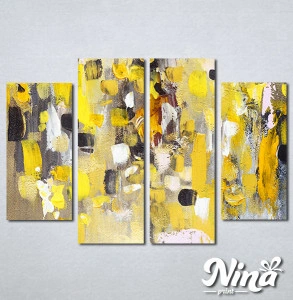 Slike na platnu Apstrakcija žuto Nina306_4