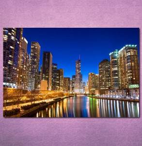 Slike na platnu Chicago Nina3095_P