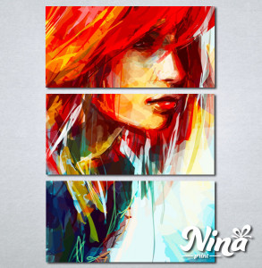 Slike na platnu Devojka boje art Nina253_3 - Img 2